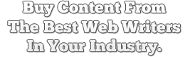 Buy content from the best web writers in your industry